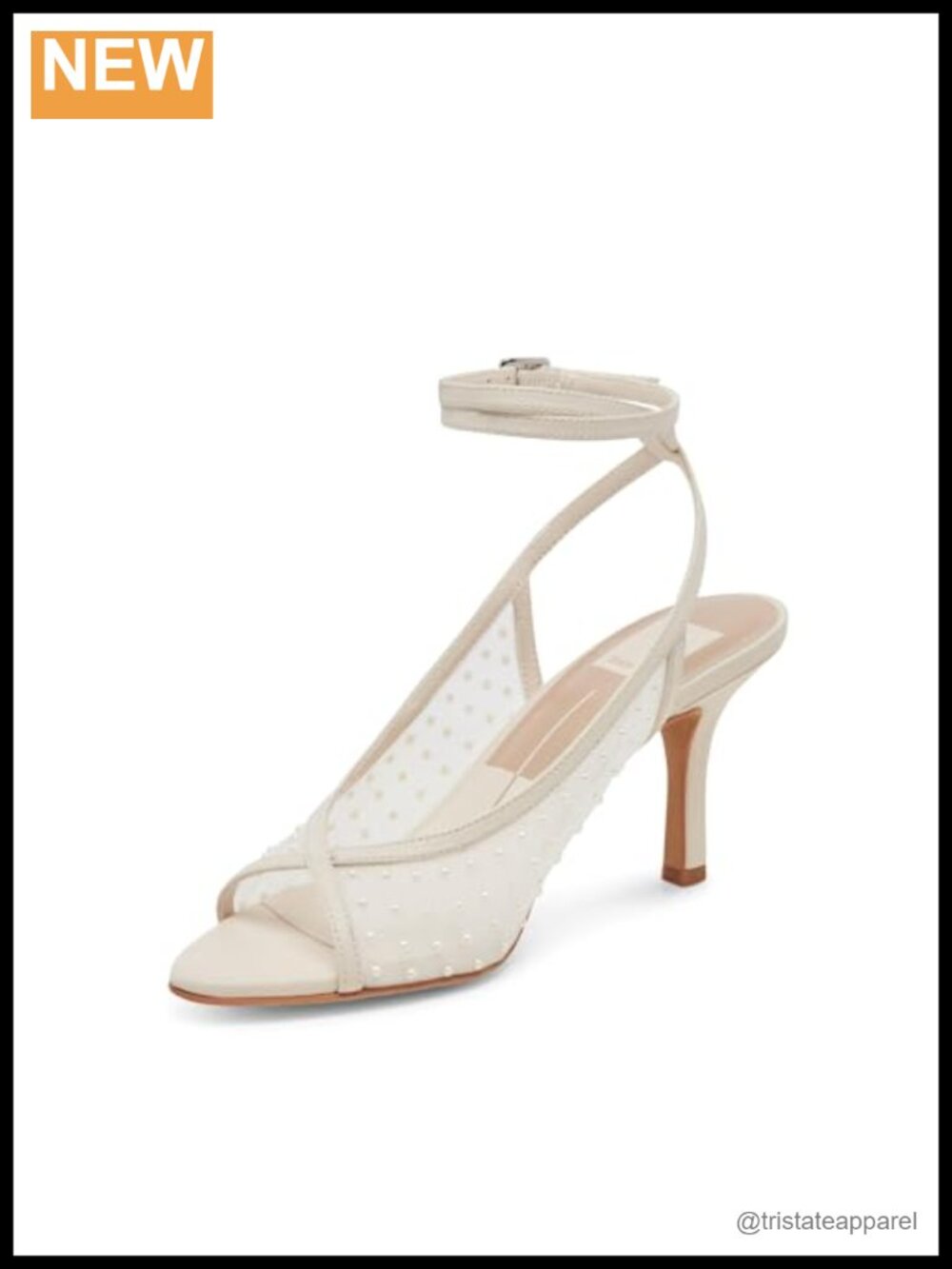 Dolce Vita Missy Pearl Kitten Heel Lace Up Sandals